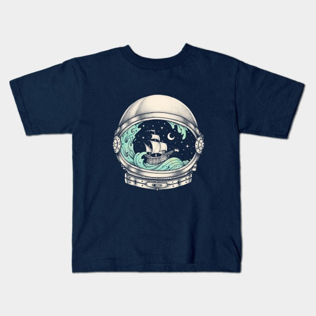 Spaceship Kids T-Shirt by enkeldika2